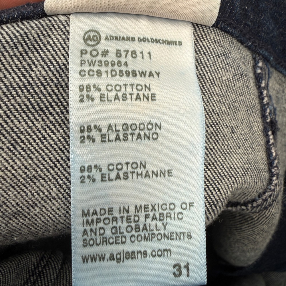 AG Adriano Goldschmied‎ EmRata Flare Jeans Womens 31 Stretch Seam Detail Boho - Picture 12 of 14